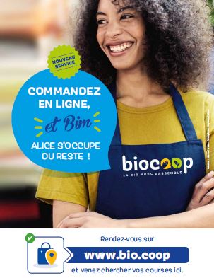 Du nouveau au magasin Biocoop Biocinelle, un nouveau service de Click ans Collect est à votre disposition.