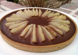 Tarte choco noisettes aux poires Tarte choco noisettes aux poires